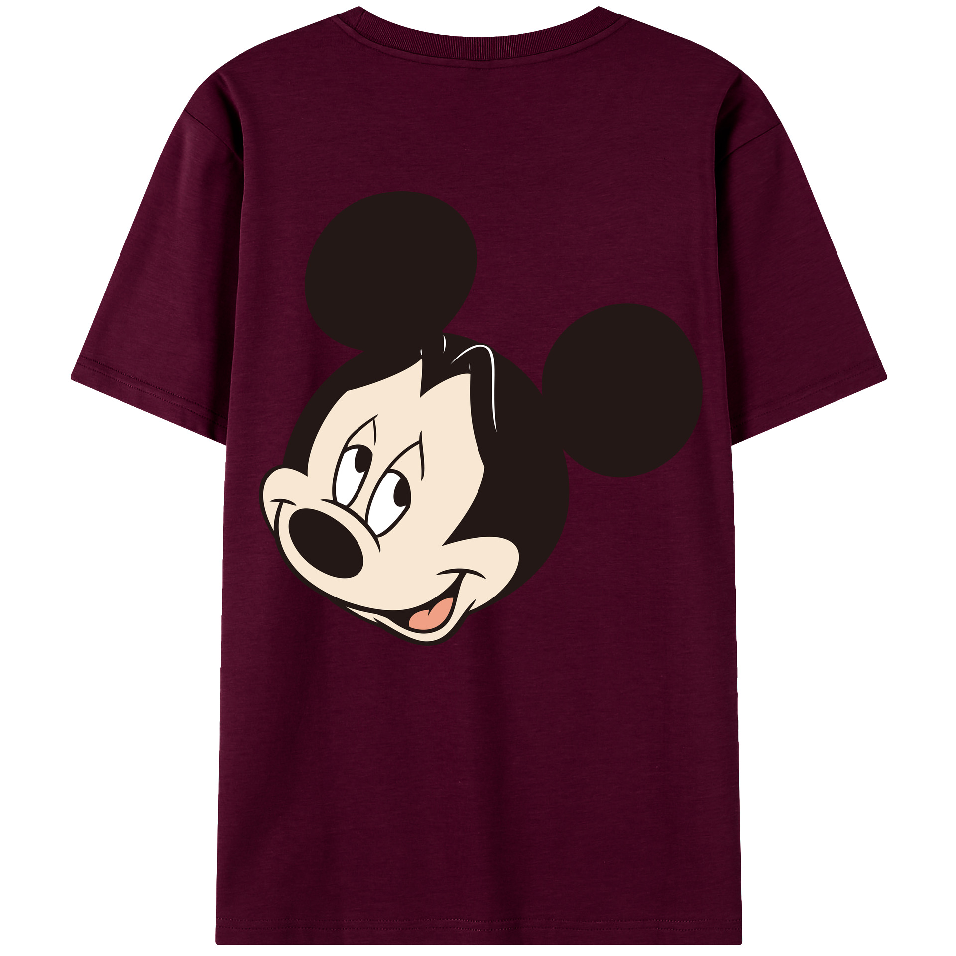 （画像用） ミッキーマウス Mickey Mouse レディース半袖Tシャツ(バックプリント)